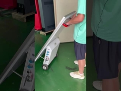 43 Pantalla de publicidad portátil de pantalla LCD, cartelería, batería, quiosco móvil, tótem portátil