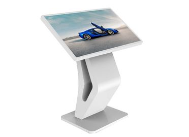 K L Shape LCD Touch Screen Kiosk , Floor Standing Multi Touch Digital Signage